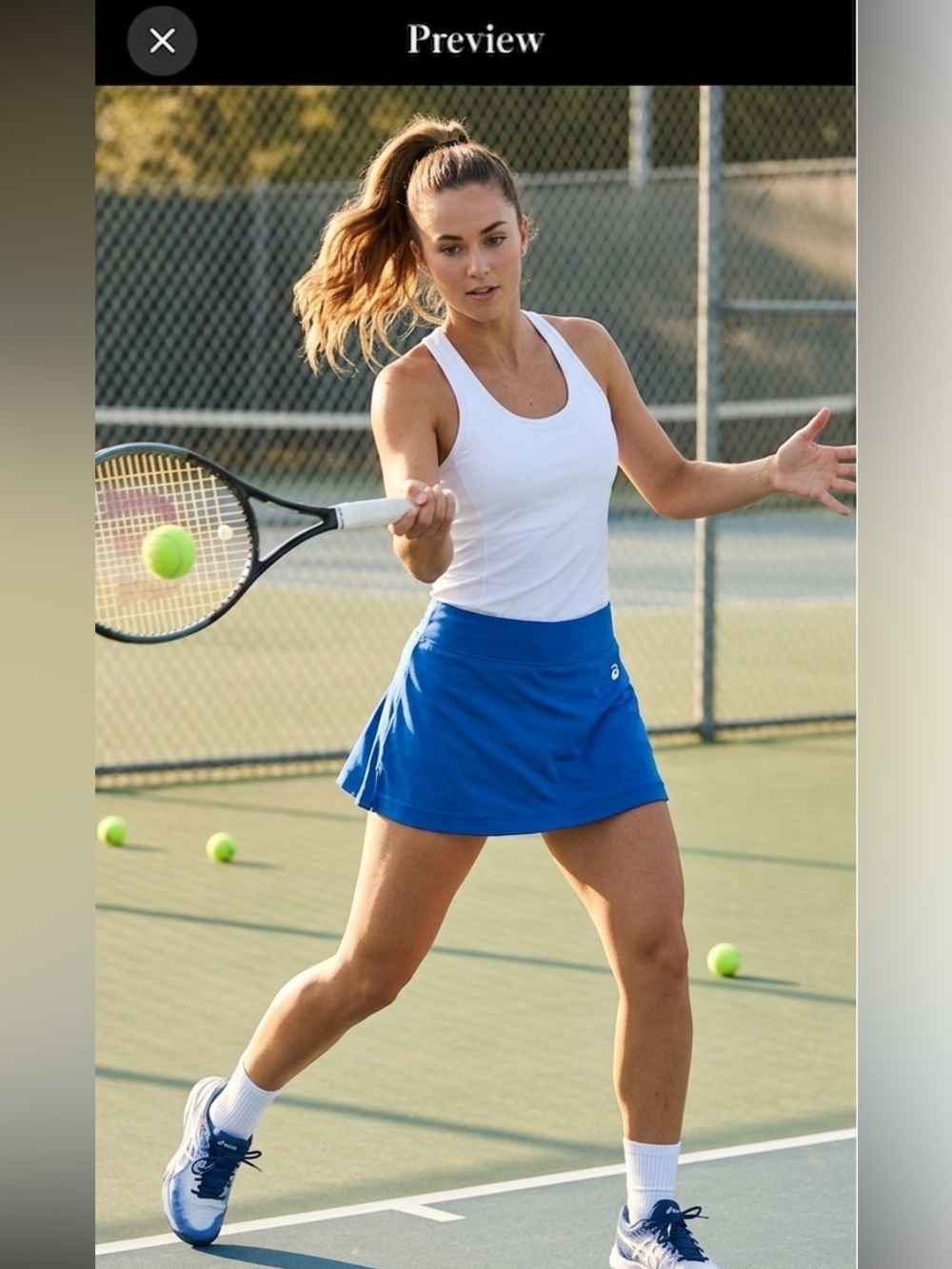 Badger Sport‎ Royal Blue Athletic Skort Tennis Field Hockey Girls Small